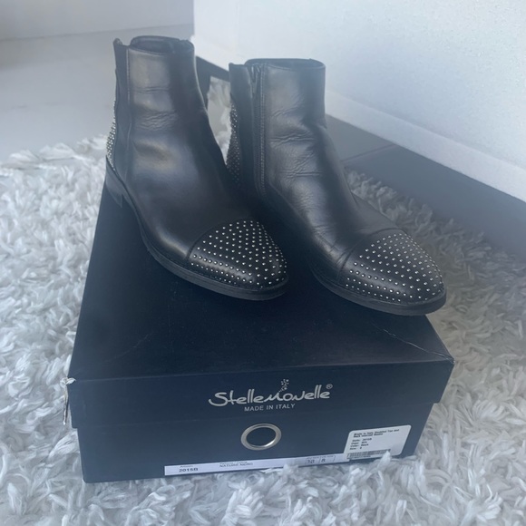 Stelle monelle studded leather boots - Picture 7 of 9